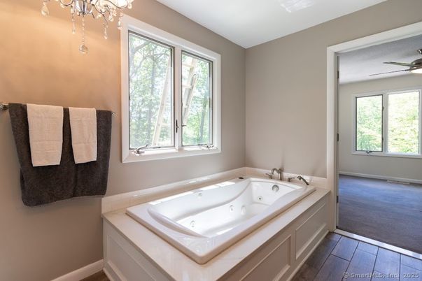 Bathroom, Interior, Wood Texture Flooring