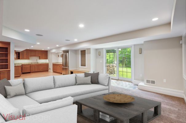 Interior, Kitchen, Living room, Recessed Lighting