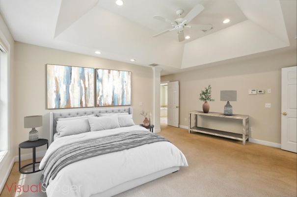 Bedroom, Interior, Recessed Lighting