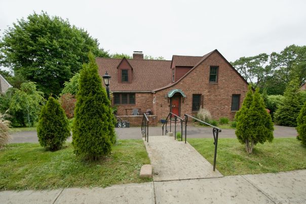 Exterior, Facade, Brick Facade, Tudor Revival