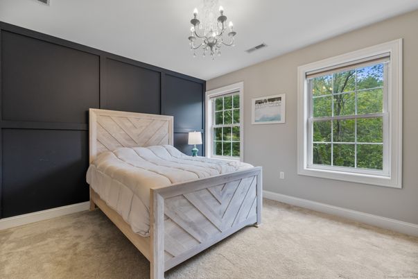 Bedroom, Chandelier, Interior