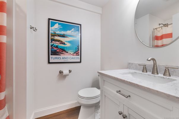 Bathroom, Interior, Wood Texture Flooring