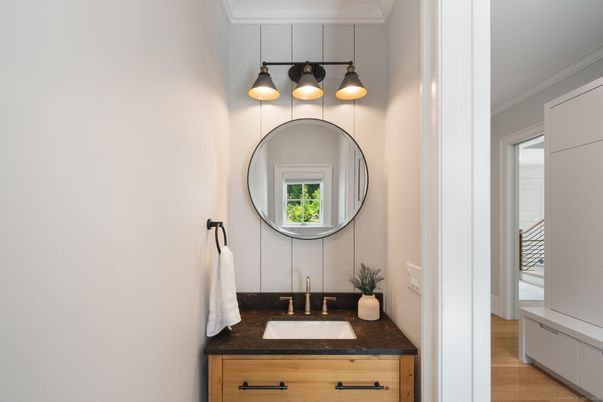 Bathroom, Interior, Wood Texture Flooring