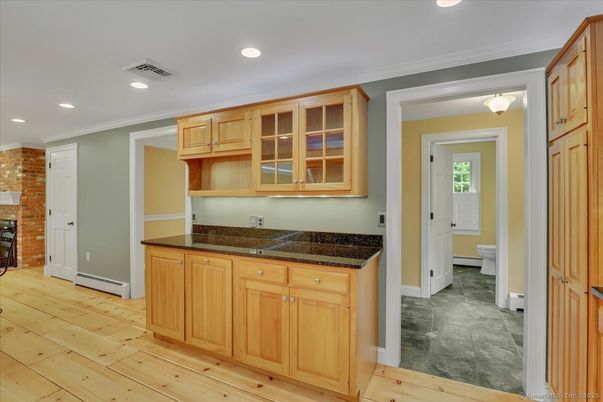 Bathroom, Interior, Recessed Lighting, Wood Texture Flooring