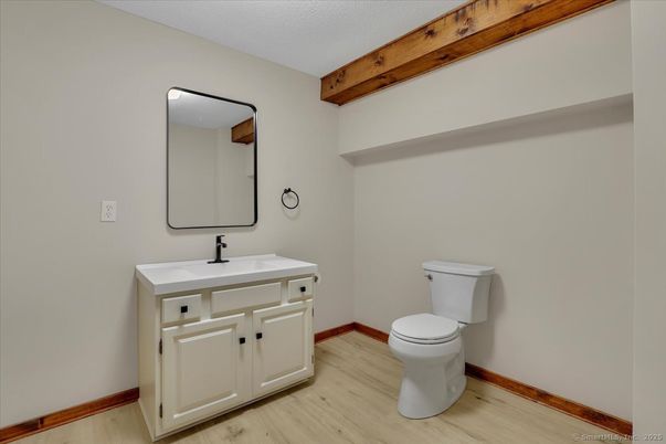 Bathroom, Interior, Wooden Beams, Wood Texture Flooring