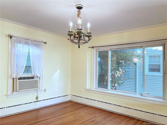 Chandelier, Empty room, Interior, Wood Texture Flooring