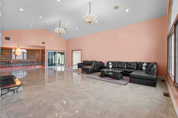 Chandelier, Interior, Living room, Recessed Lighting