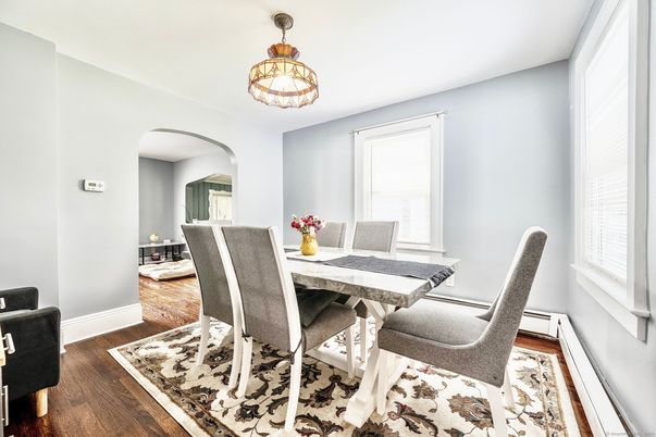 Dining room, Interior, Wood Texture Flooring