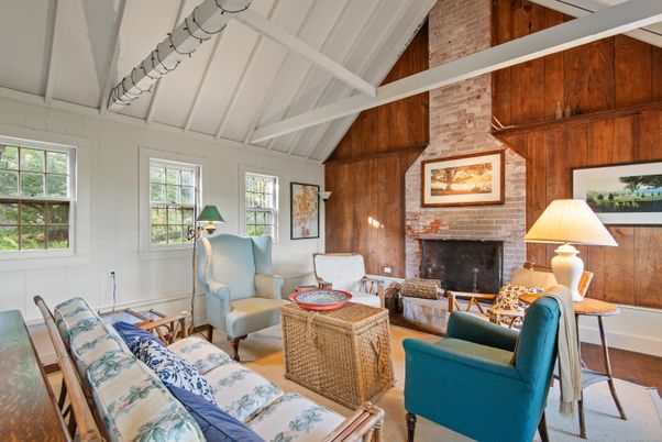 Fireplace, Interior, Living room, Stone Walls, Wooden Walls