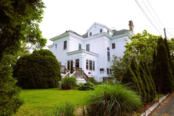 Backyard, Exterior, Facade, Queen Anne Victorian