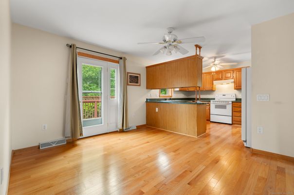 Interior, Kitchen, Wood Texture Flooring