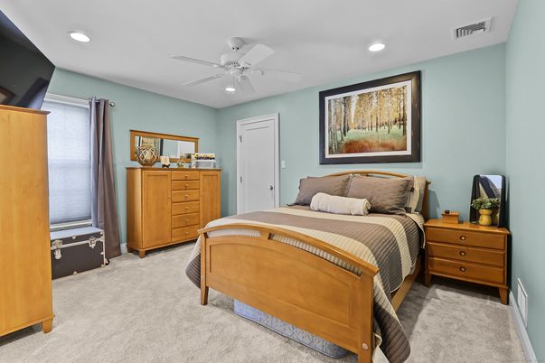 Bedroom, Interior, Recessed Lighting