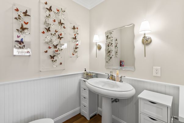Bathroom, Interior, Wood Texture Flooring