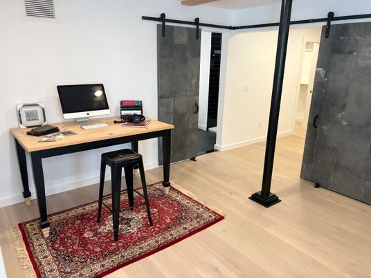 Home Office, Interior, Wood Texture Flooring