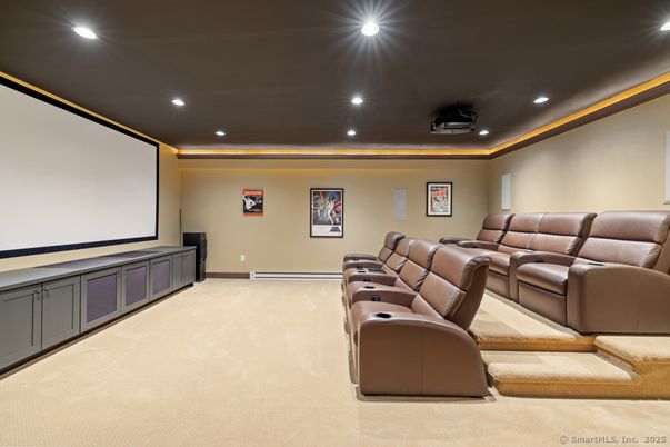 Home Theatre Room, Interior, Projection Screen, Recessed Lighting, Theatre Room