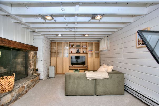 Interior, Living room, Stone Walls