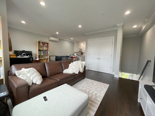 Interior, Kitchen, Living room, Recessed Lighting, Wood Texture Flooring