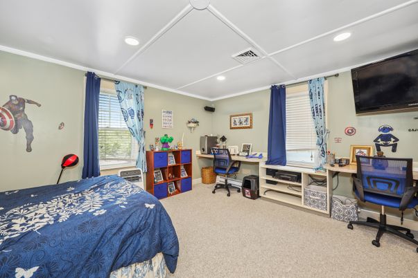Bedroom, Home Office, Interior, Recessed Lighting