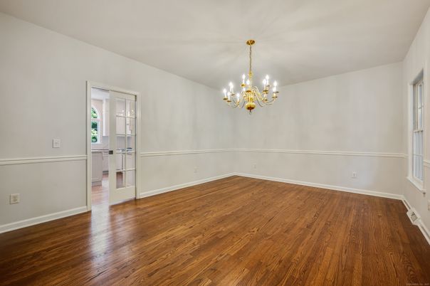 Chandelier, Empty room, Interior, Wood Texture Flooring