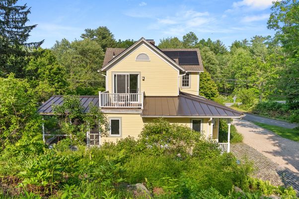 Exterior, Facade, Solar Panels, Farmhouse