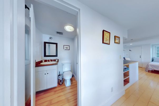 Bathroom, Bedroom, Interior, Recessed Lighting, Wood Texture Flooring