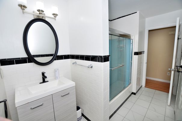 Bathroom, Glass Shower, Interior, Marble