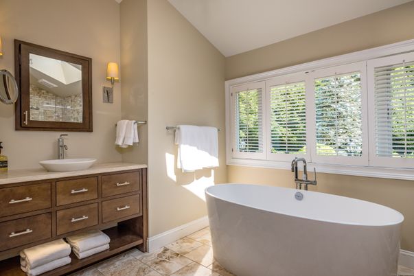 Bathroom, Dual Sink Vanities, Free Standing Baths, Interior