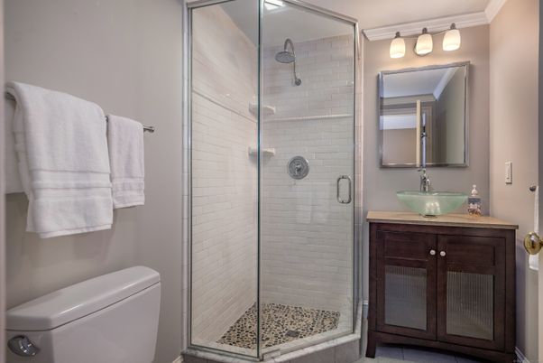 Bathroom, Glass Shower, Interior