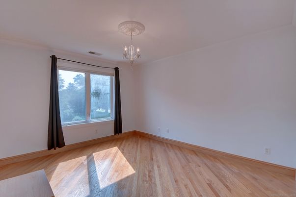 Chandelier, Empty room, Interior, Wood Texture Flooring