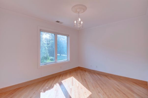 Chandelier, Empty room, Interior, Wood Texture Flooring