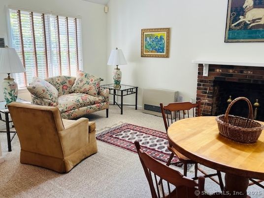 Dining room, Fireplace, Interior, Living room