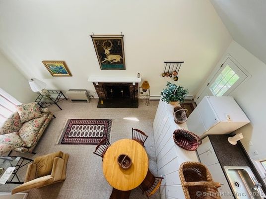 Dining room, Fireplace, Interior, Living room