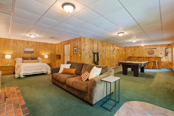 Bedroom, Billiard Table, Game Room, Interior, Wooden Walls