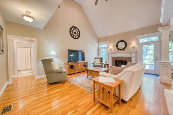 Fireplace, Interior, Living room, Wood Texture Flooring