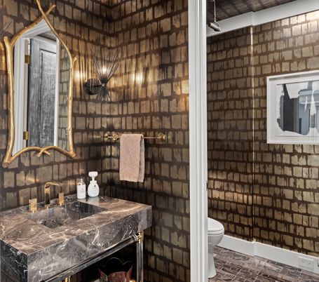 Bathroom, Interior, Wooden Walls