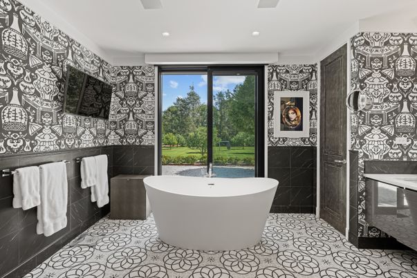 Bathroom, Free Standing Baths, Interior, Recessed Lighting
