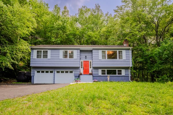Attached, Exterior, Facade, Raised Ranch