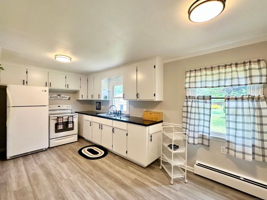 Interior, Kitchen, Wood Texture Flooring