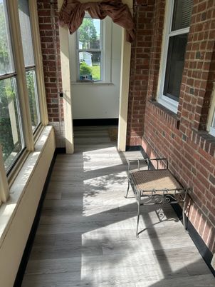 Interior, Stone Walls, Wood Texture Flooring