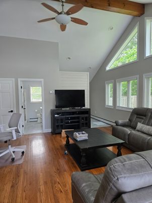 Interior, Living room, Wooden Beams, Wood Texture Flooring