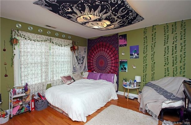 Bedroom, Interior, Wood Texture Flooring