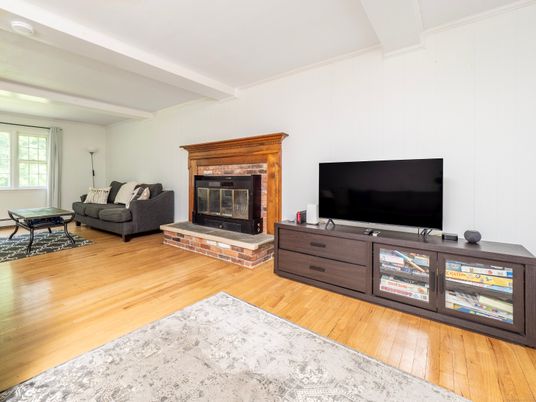 Fireplace, Interior, Living room, Wood Texture Flooring