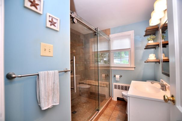 Bathroom, Glass Shower, Interior