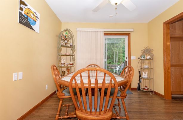 Dining room, Interior, Wood Texture Flooring