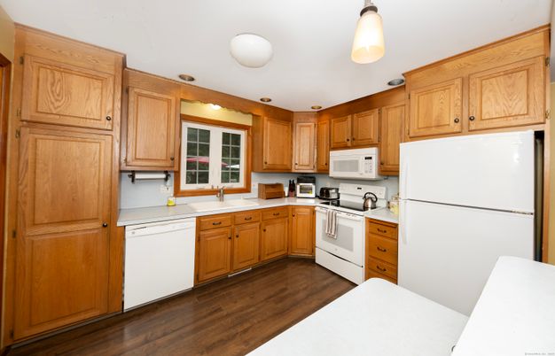 Interior, Kitchen, Wood Texture Flooring
