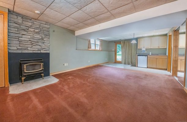 Empty room, Fireplace, Interior, Kitchen, Stone Walls