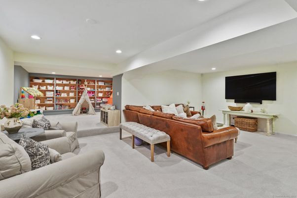 Interior, Living room, Recessed Lighting