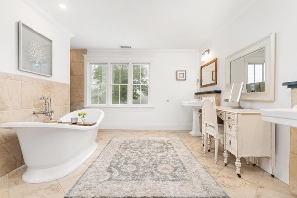Bathroom, Free Standing Baths, Interior, Recessed Lighting