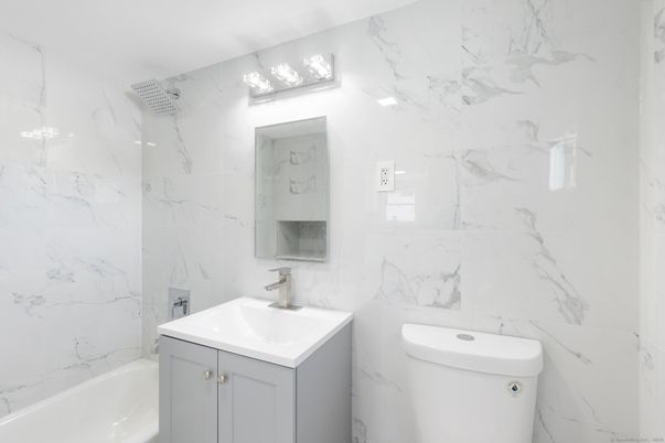 Bathroom, Interior, Marble Walls