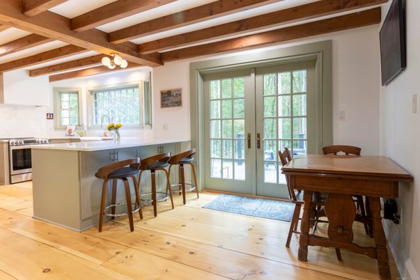 Interior, Kitchen, Wooden Beams, Wood Texture Flooring